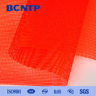 PVC Mesh Fabric PVC Vinyl Coated Polyester Mesh Fabric In Rolls Fluorescent Orange mesh fabric