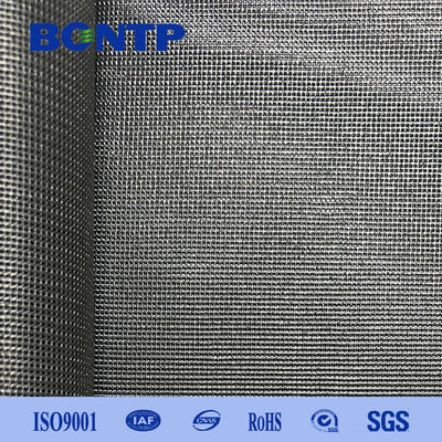 BLACK color  PVC Mesh Fabric Poly  Vinyl Fabric 1000D 1818 high strength for shopping cart material in roll