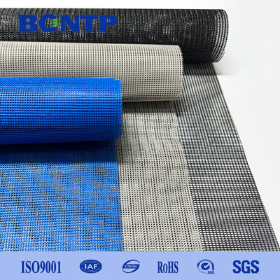 PVC Coated Polyester PVC Mesh Fabric Construction Safety Mesh flame retardant high strength