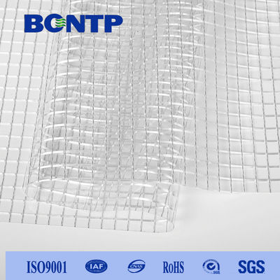 Pvc 1000d big mesh hole Waterproof Transparent Tarpaulin For Awning