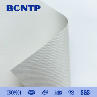 Fire Retardent 100% Blackout Curtain Fabric Fiberglass / 3 layers PVC +1 layer Fiberglass For Vertical roller curtain