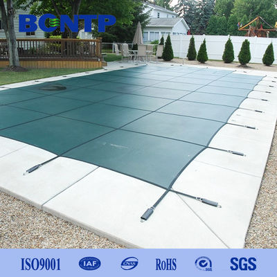 High Strength PP Blue Mesh Safety Swimming Pool Cover Winter Pool Cover