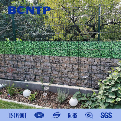 UV Resistance 19cm*35m with 20 Clips Imprinting PVC Strip Screen Privacy Fence for Double Wire Fence Garden Decoration