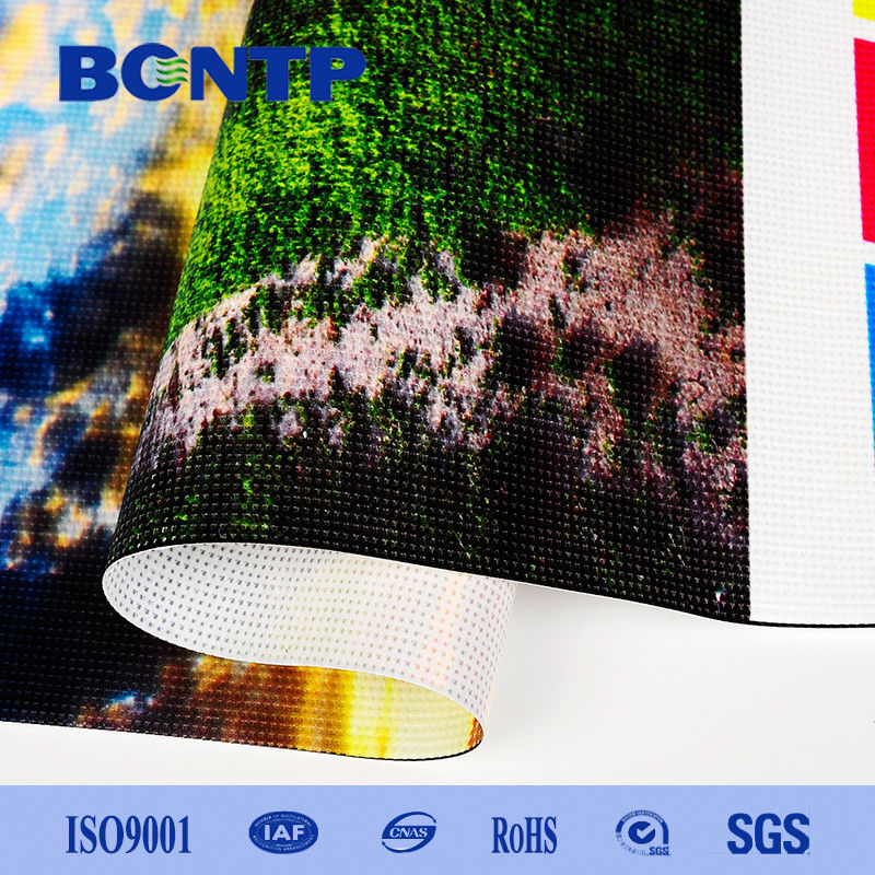 1000D Colorful Vinyl  Coated Polyester Mesh Fabric  for  mesh banner