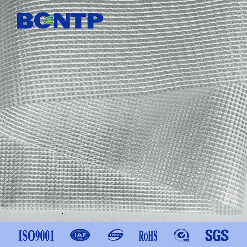 Tear Resistant Flame Retardant PVC Transparent Mesh Fabric Transparent Mesh Tarpaulin for bag